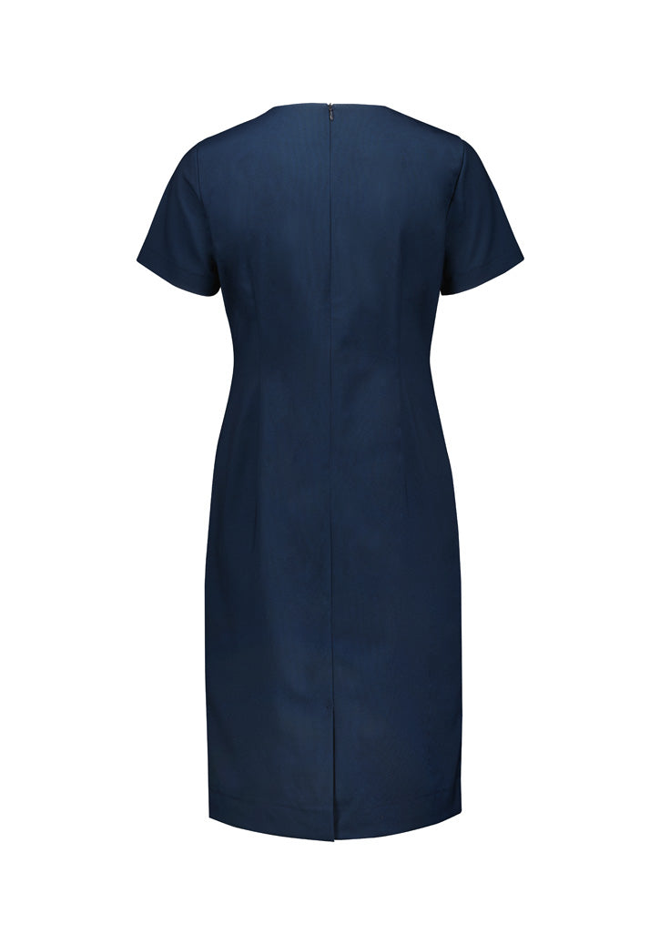 Renew Womens Short Sleeve Dress - Navy Dusk - Back