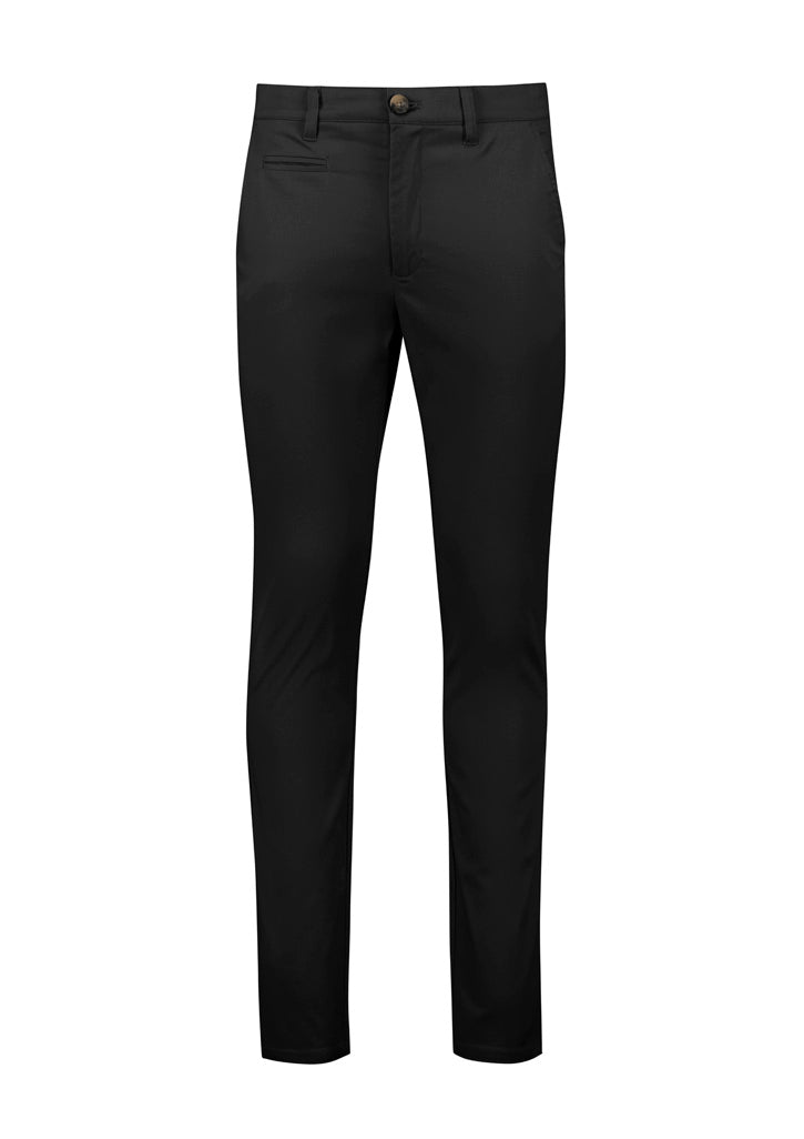 Traveller Mens Tapered Stretch Chino Pant - Black - Front
