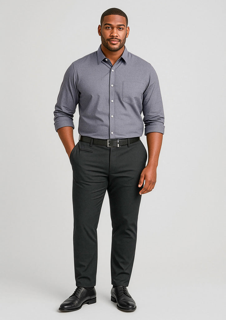 Traveller Mens Modern Stretch Chino Pant - Black - Model