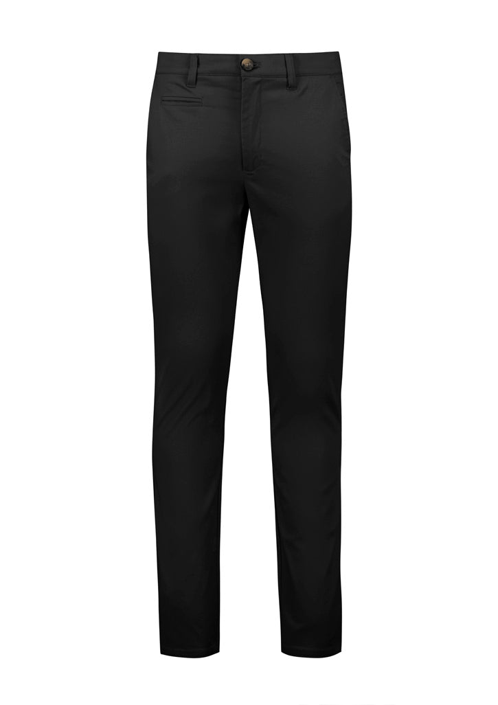 Traveller Mens Modern Stretch Chino Pant - Black - Front