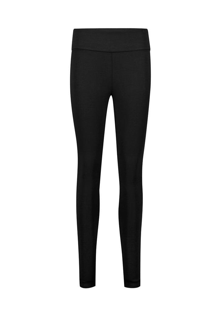 Scuba Ponte Womens High-rise Pull-on Corporate Legging - Black - Front
