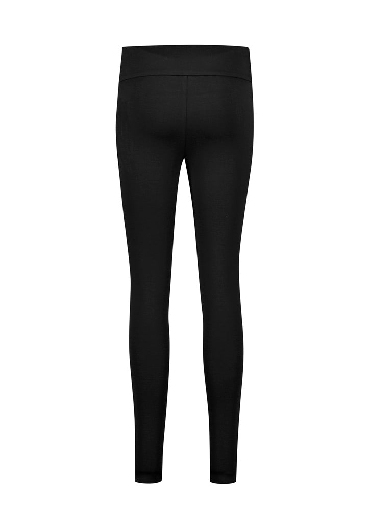 Scuba Ponte Womens High-rise Pull-on Corporate Legging - Black - Back