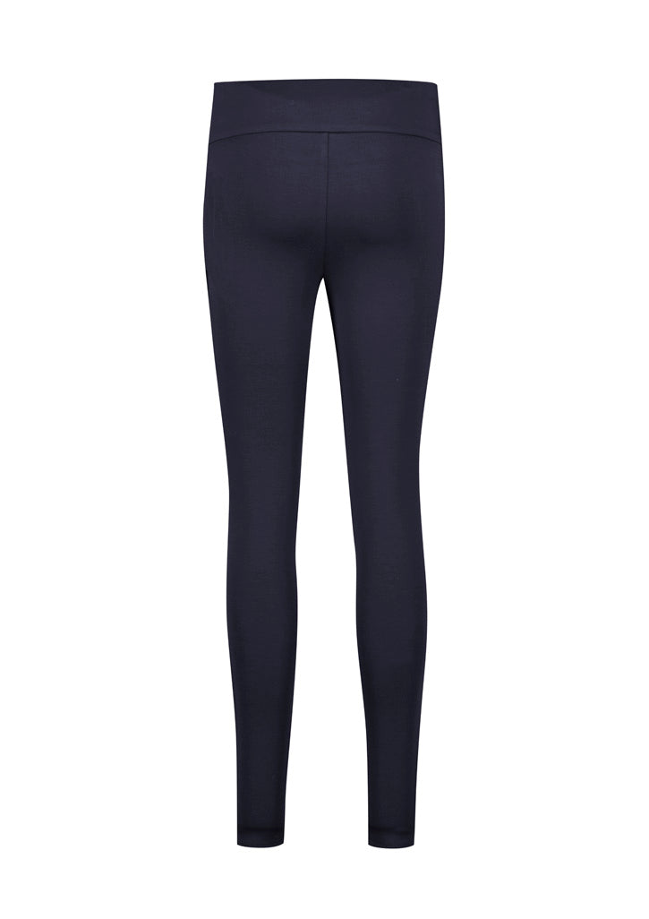 Scuba Ponte Womens High-rise Pull-on Corporate Legging - Navy - Back