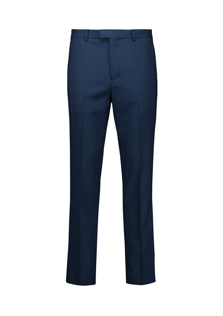 Renew Mens Slim Fit Flat Front Pant - Navy Dusk - Front