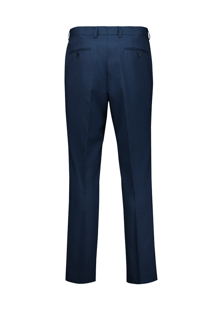 Renew Mens Slim Fit Flat Front Pant - Navy Dusk - Back
