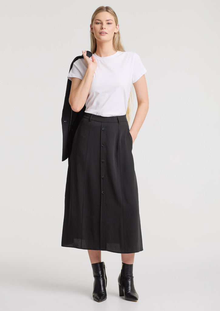 Sammy Womens Skirt - Black - Model