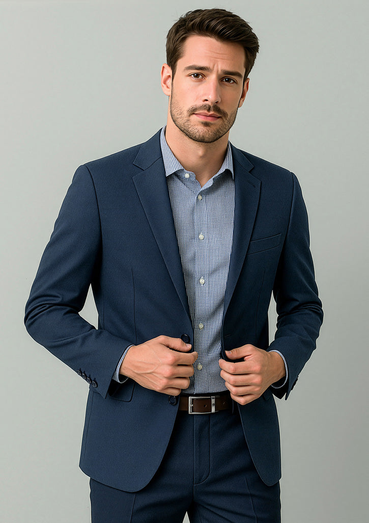Renew Mens City Fit Jacket - Navy Dusk - Model