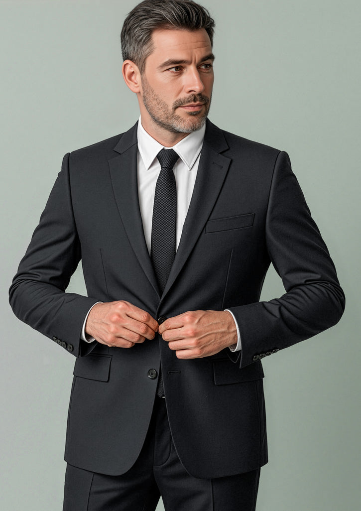 Renew Mens City Fit Jacket - Pencil Black - Model