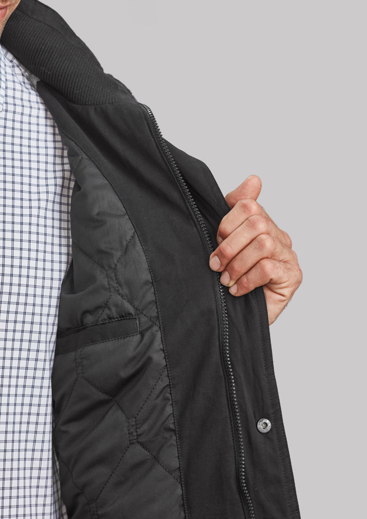 Melbourne Mens Comfort Jacket - Black - Model