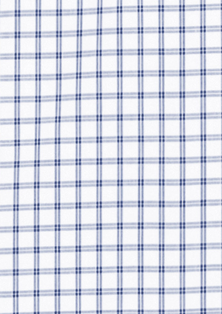 Noah Mens Long Sleeve Shirt - White/Blue - View