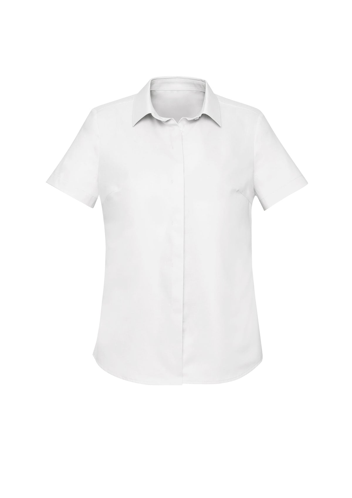 Charlie Womens Short Sleeve Shirt - White - Front