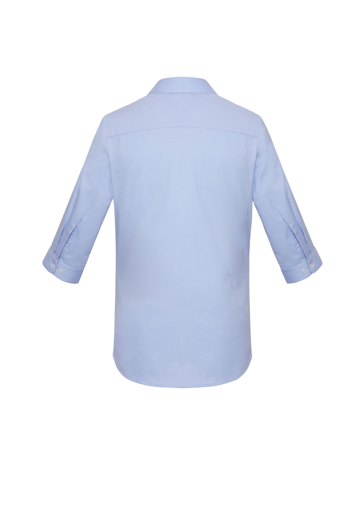 Charlie Womens 3/4 Sleeve Shirt - Blue Chambray - Back