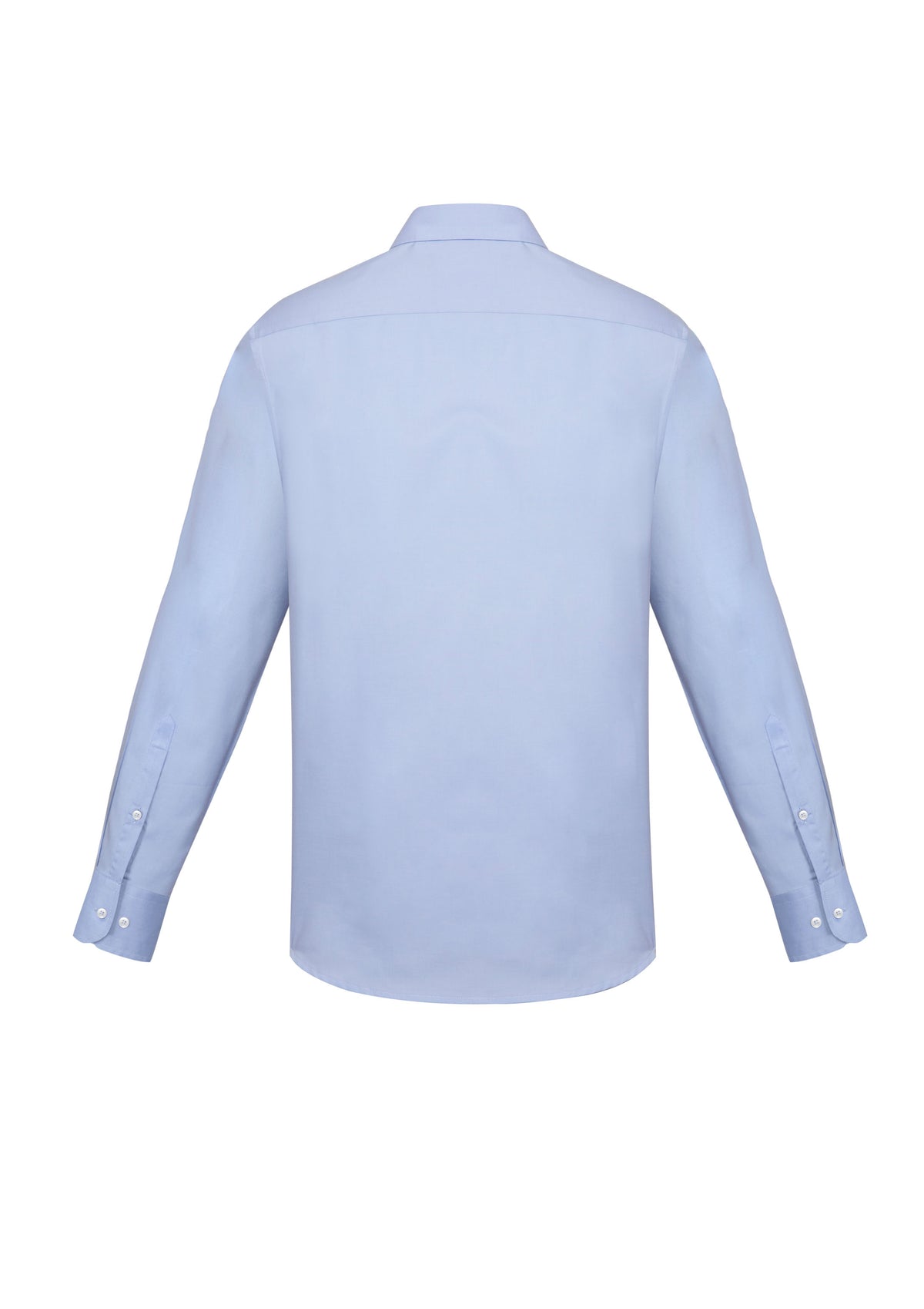 Charlie Mens Slim Fit Long Sleeve Shirt - Blue Chambray - Back