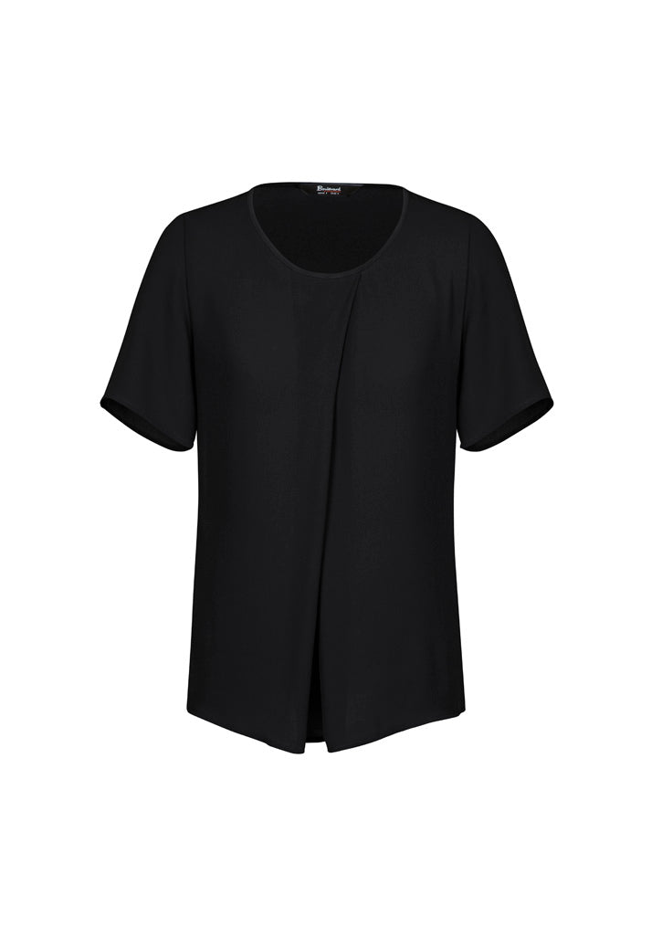 Sydney Womens Short Sleeve T-Top - Black - Front