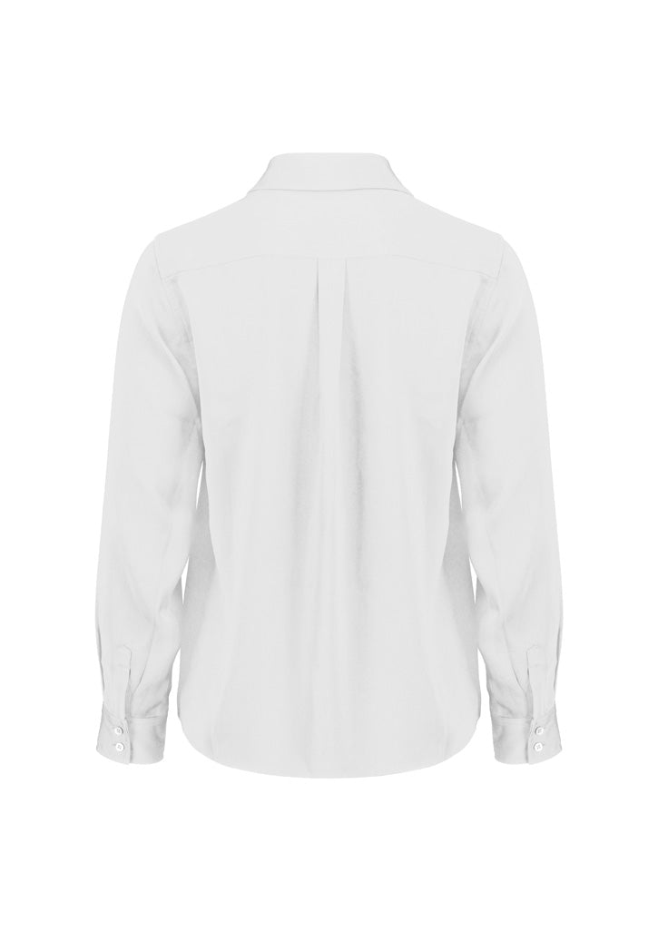 Evelyn Womens Long Sleeve Shirt - Ivory - Back