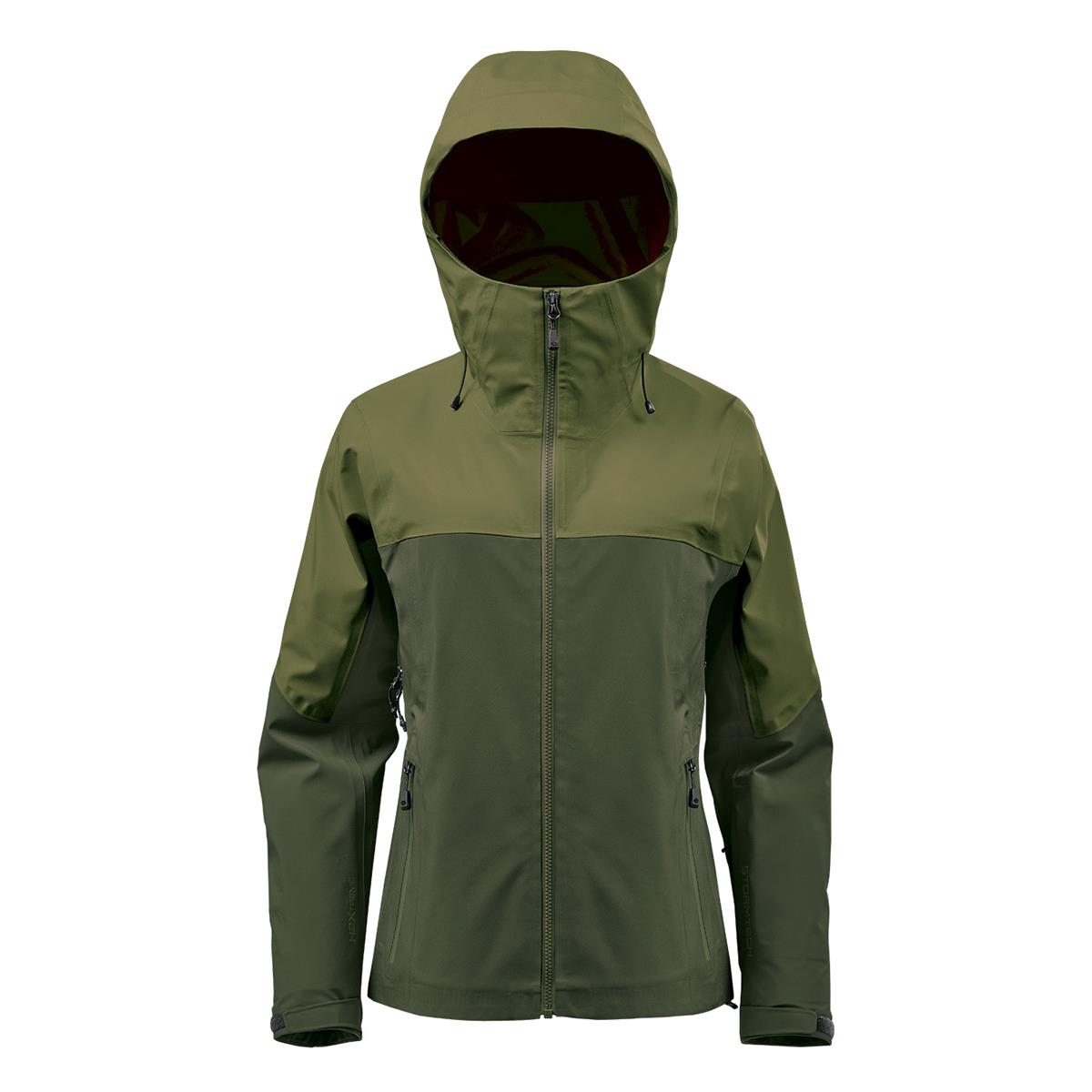 Women's Vertex Stormshell - Chive / Cypress - Front