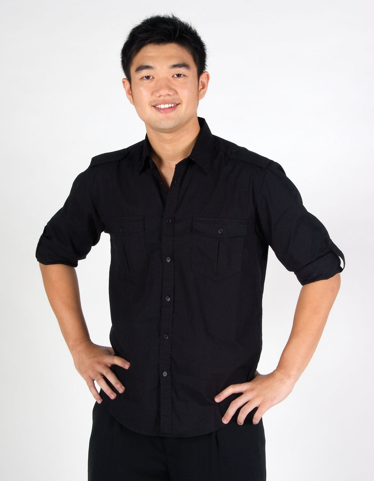 Mens Military Long Sleeve Shirts - view