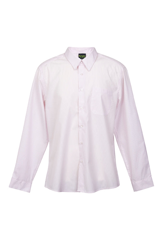 Mens Urban Stripe Shirt - White/Red - Front