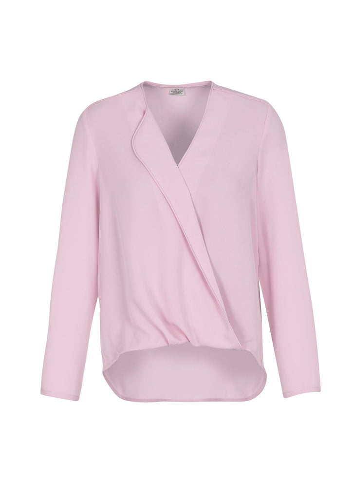Lily Womens Hi-Lo Blouse - Amethyst - Front