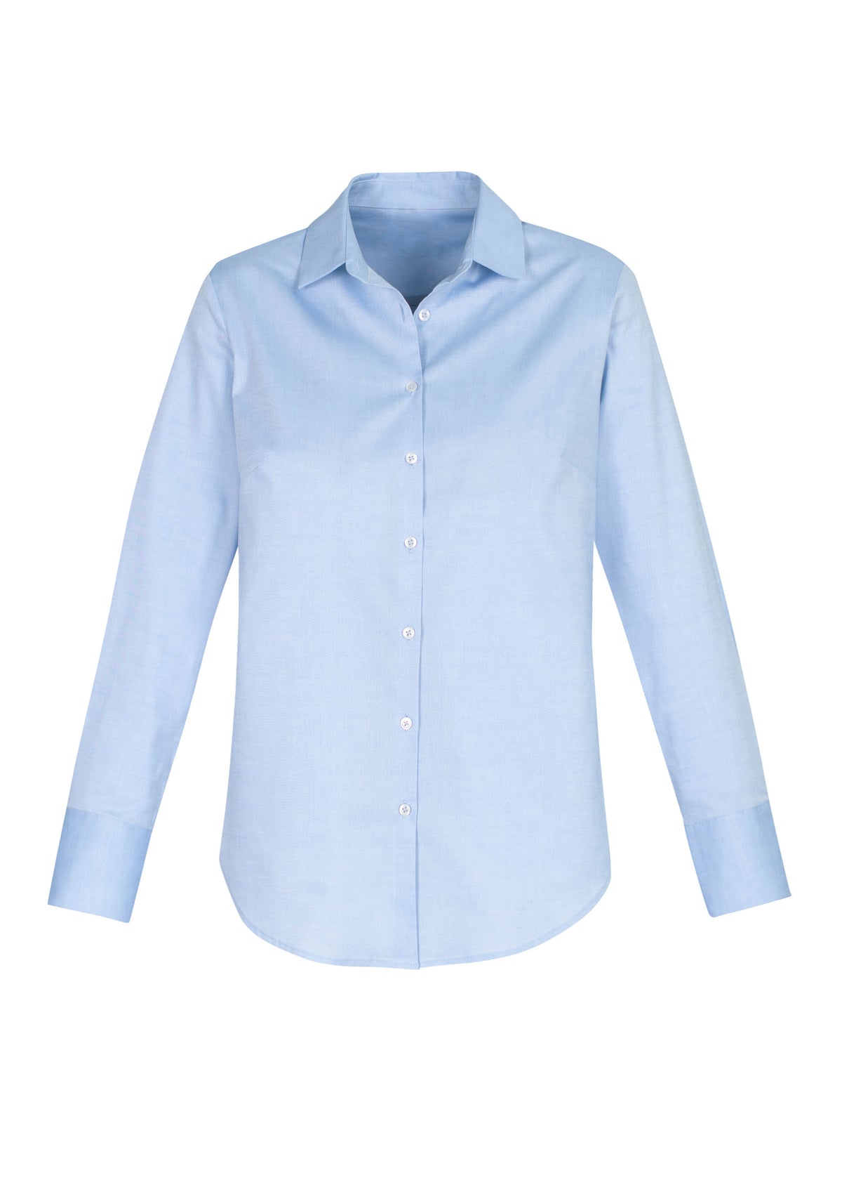 Camden Womens Long Sleeve Shirt - Blue - Front