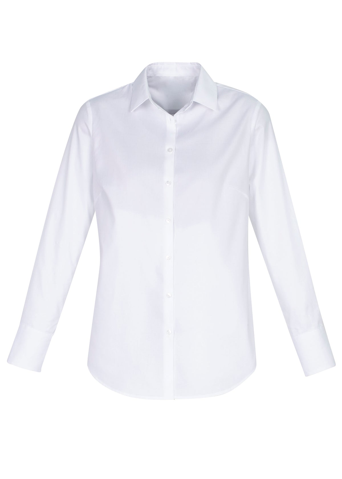 Camden Womens Long Sleeve Shirt - White - Front