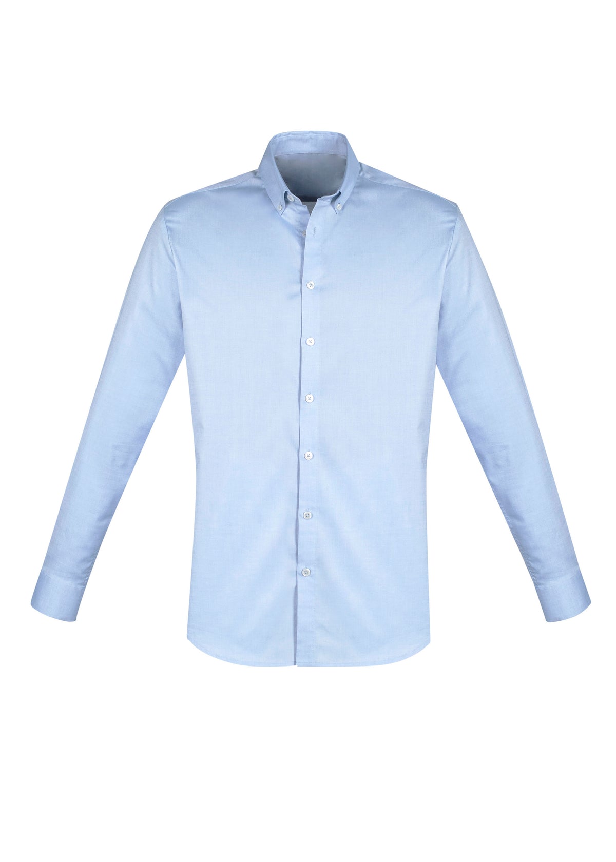 Camden Mens Long Sleeve Shirt - Blue - Front