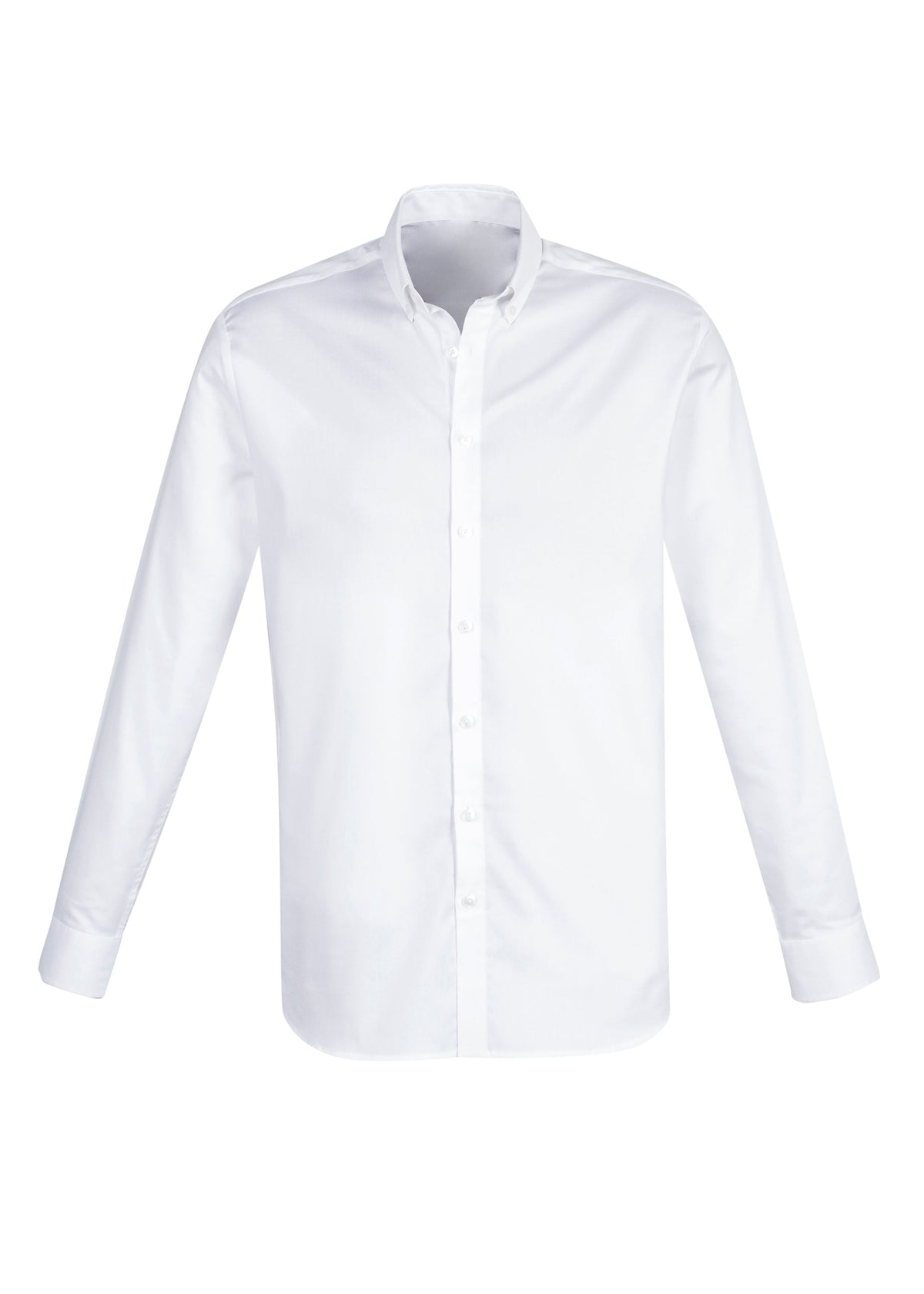 Camden Mens Long Sleeve Shirt - White - Front