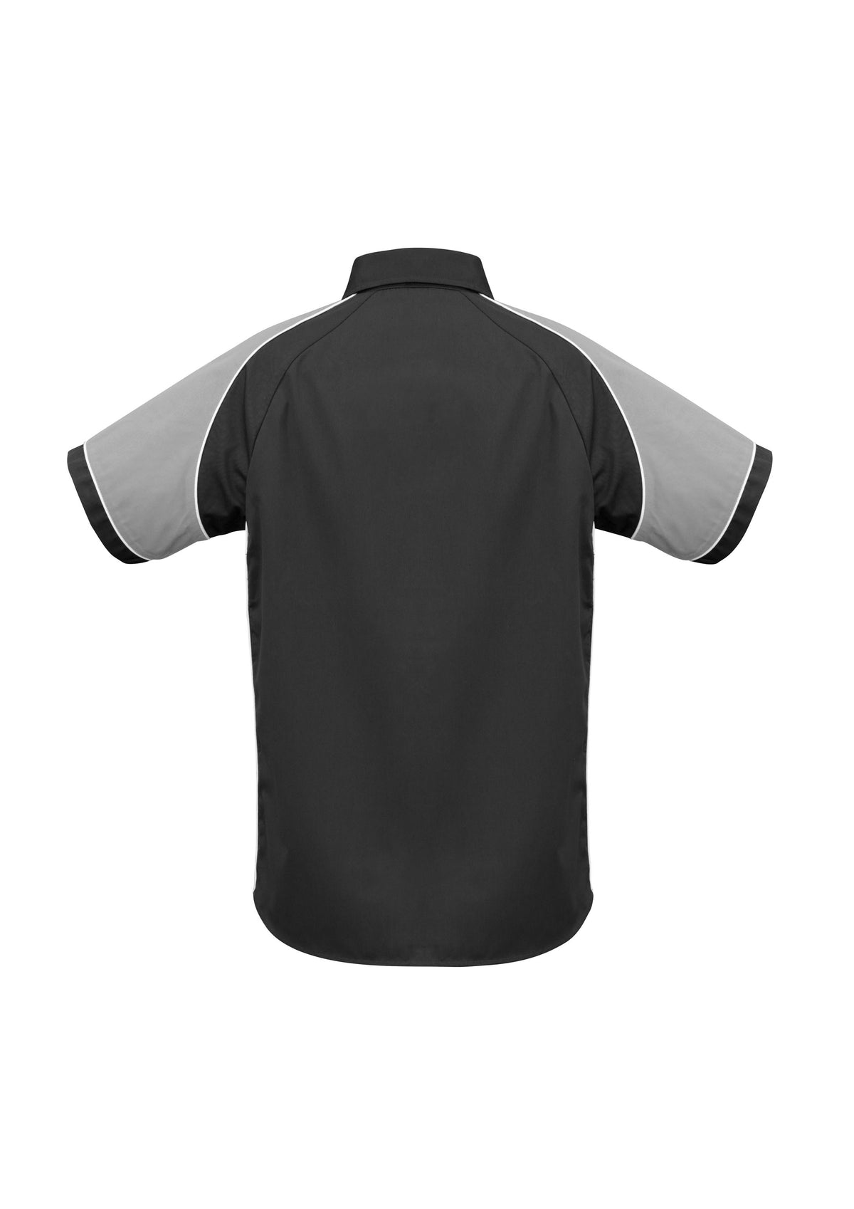 Nitro Mens Short Sleeve Shirt - Black/Grey/White - Back