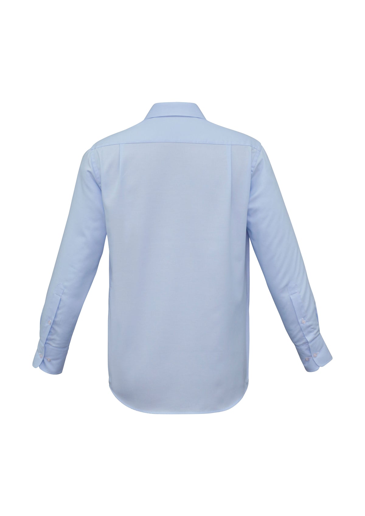 Luxe Mens Long Sleeve Shirt - Blue - Back
