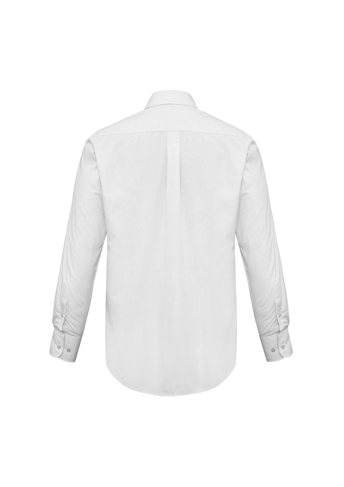 Base Mens Long Sleeve Shirt - White - Back