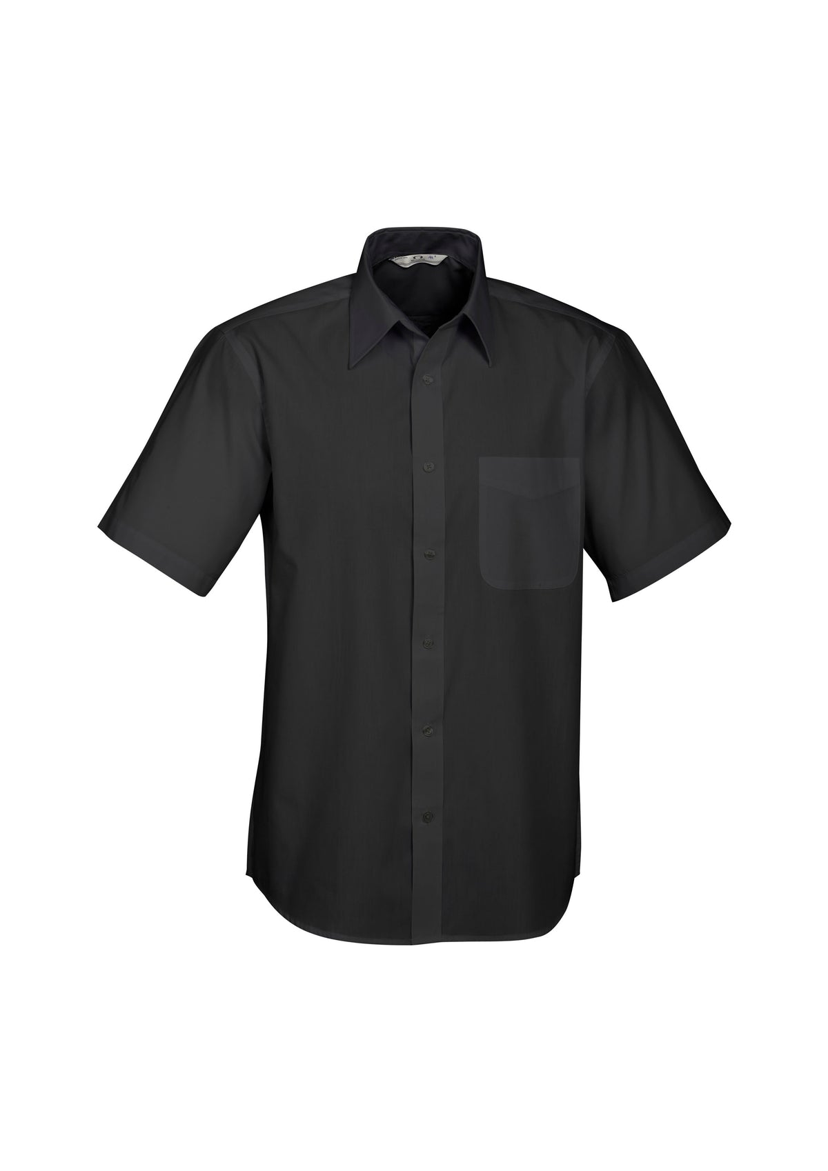 Base Mens Short Sleeve Shirt - Black - Front