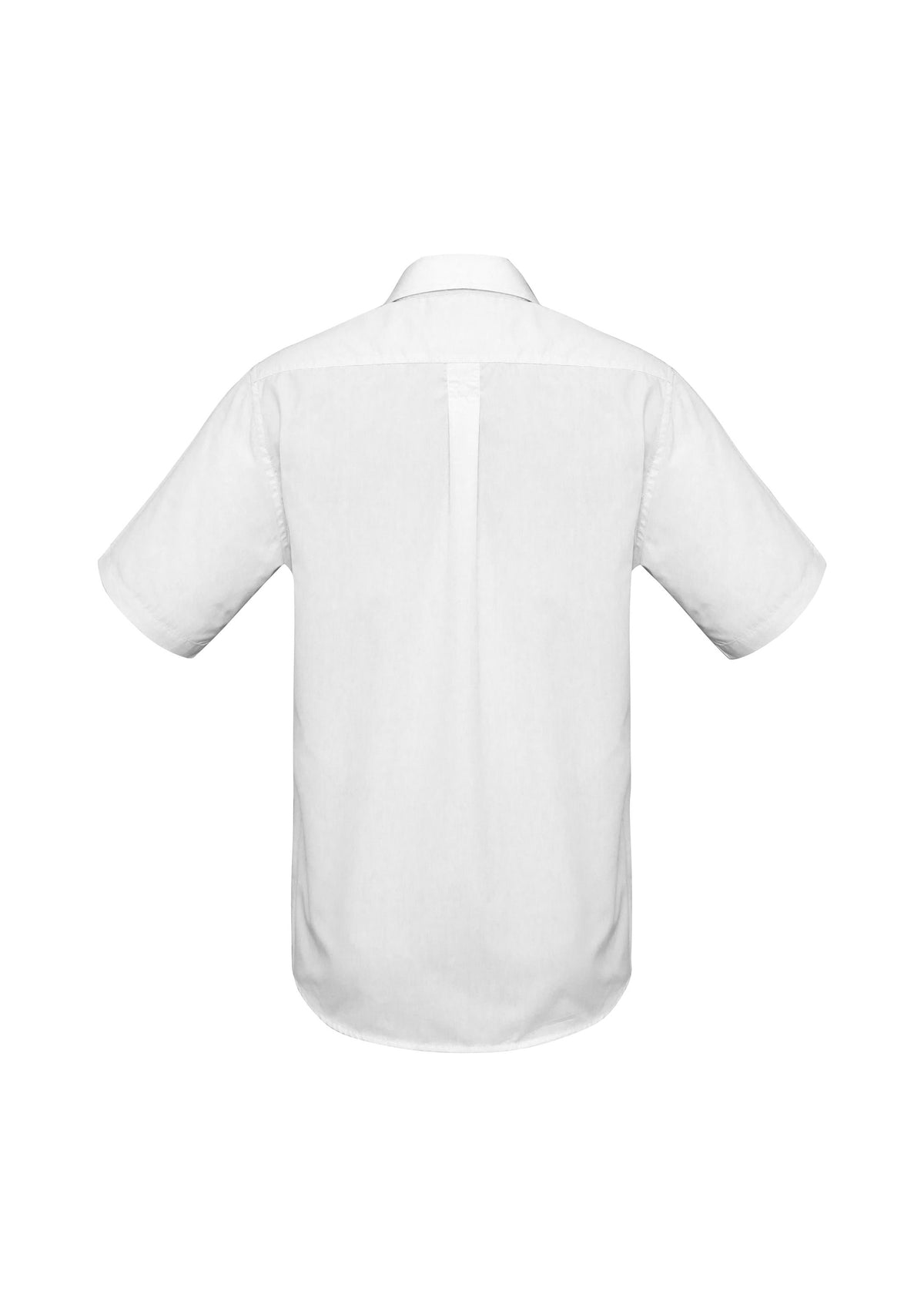 Base Mens Short Sleeve Shirt - White - Back
