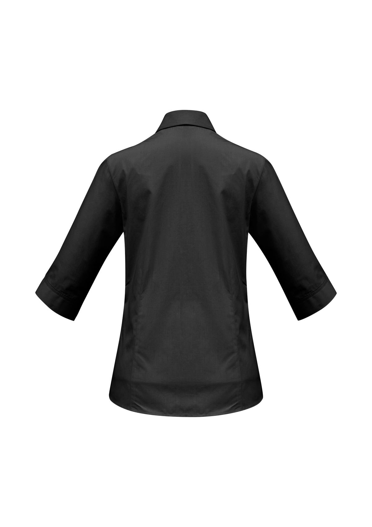 Base Womens 3/4 Sleeve Shirt - Black - Back