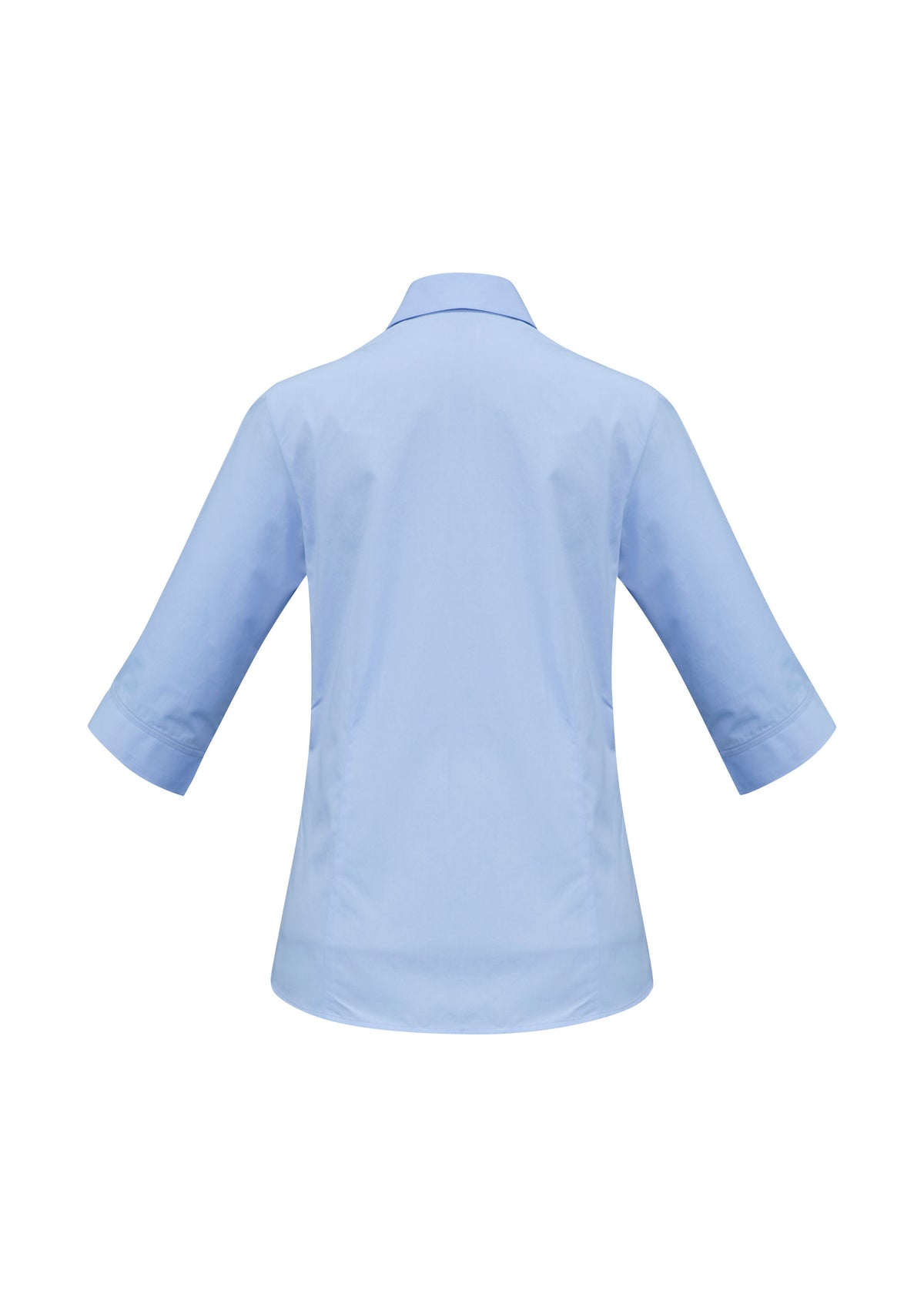 Base Womens 3/4 Sleeve Shirt - Blue - Back