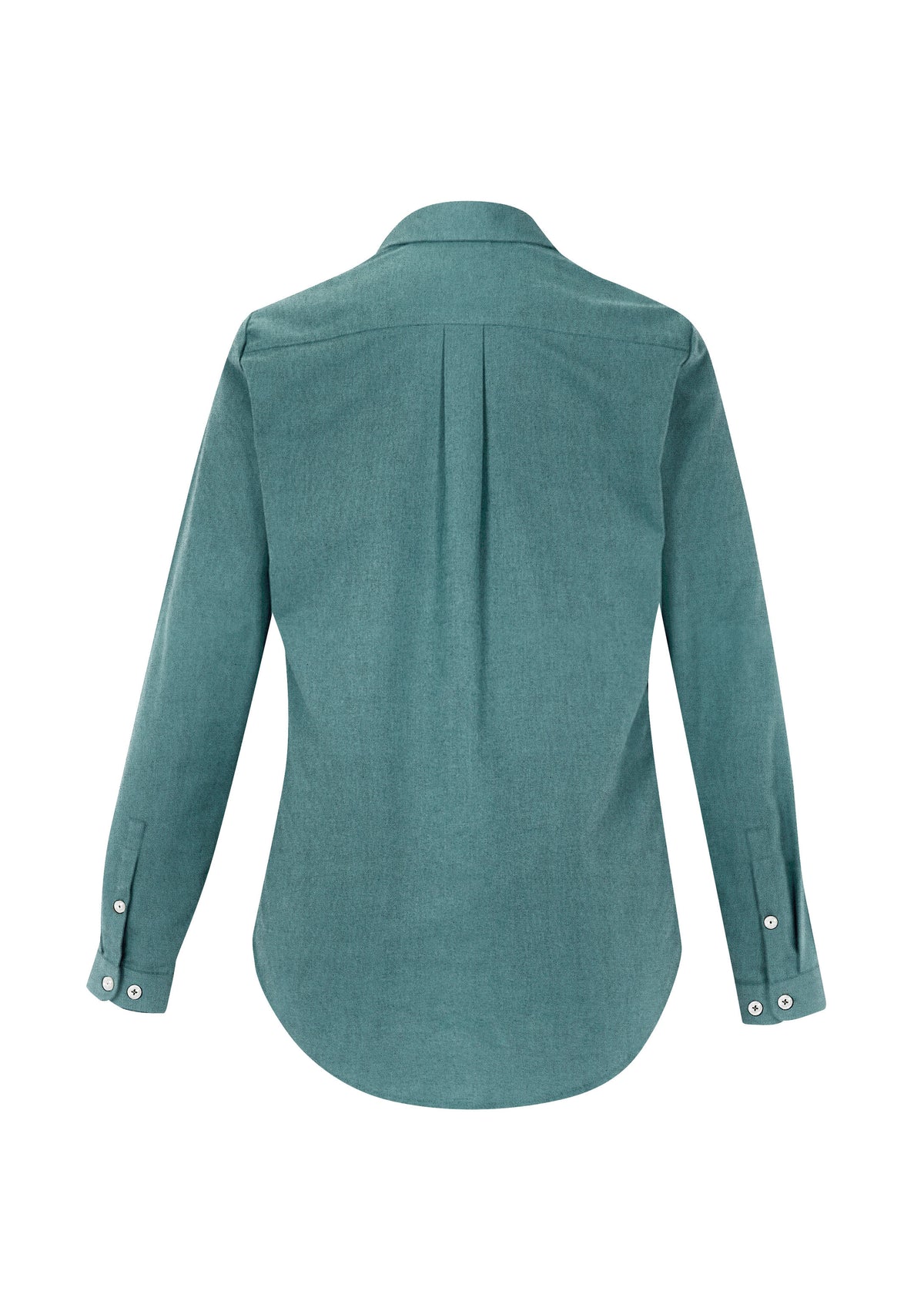 Memphis Womens Long Sleeve Shirt - Jasper Green - Back