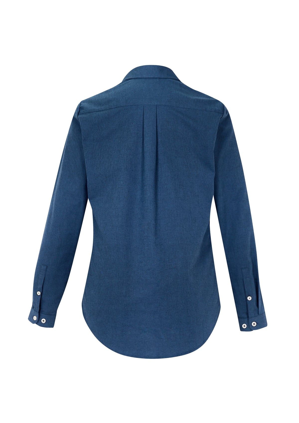 Memphis Womens Long Sleeve Shirt - Mineral Blue - Back