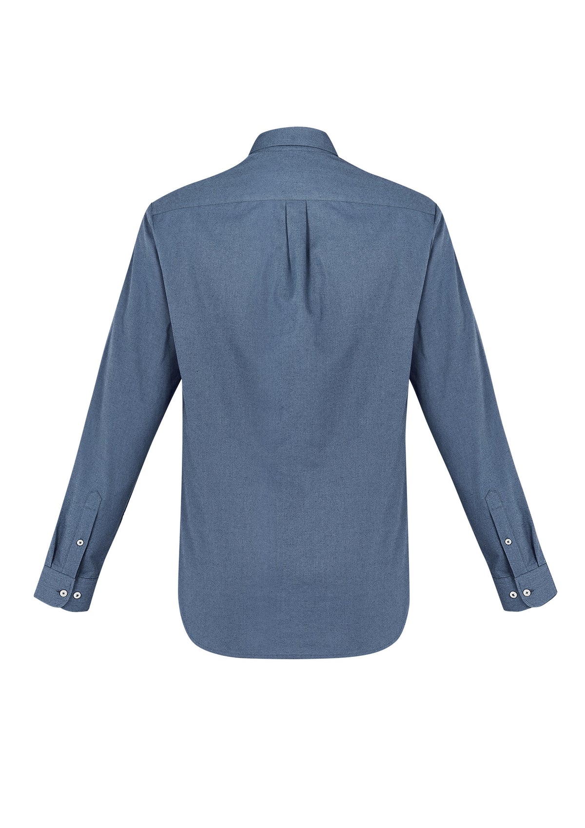 Memphis Mens Long Sleeve Shirt - Grey Smoke - Back