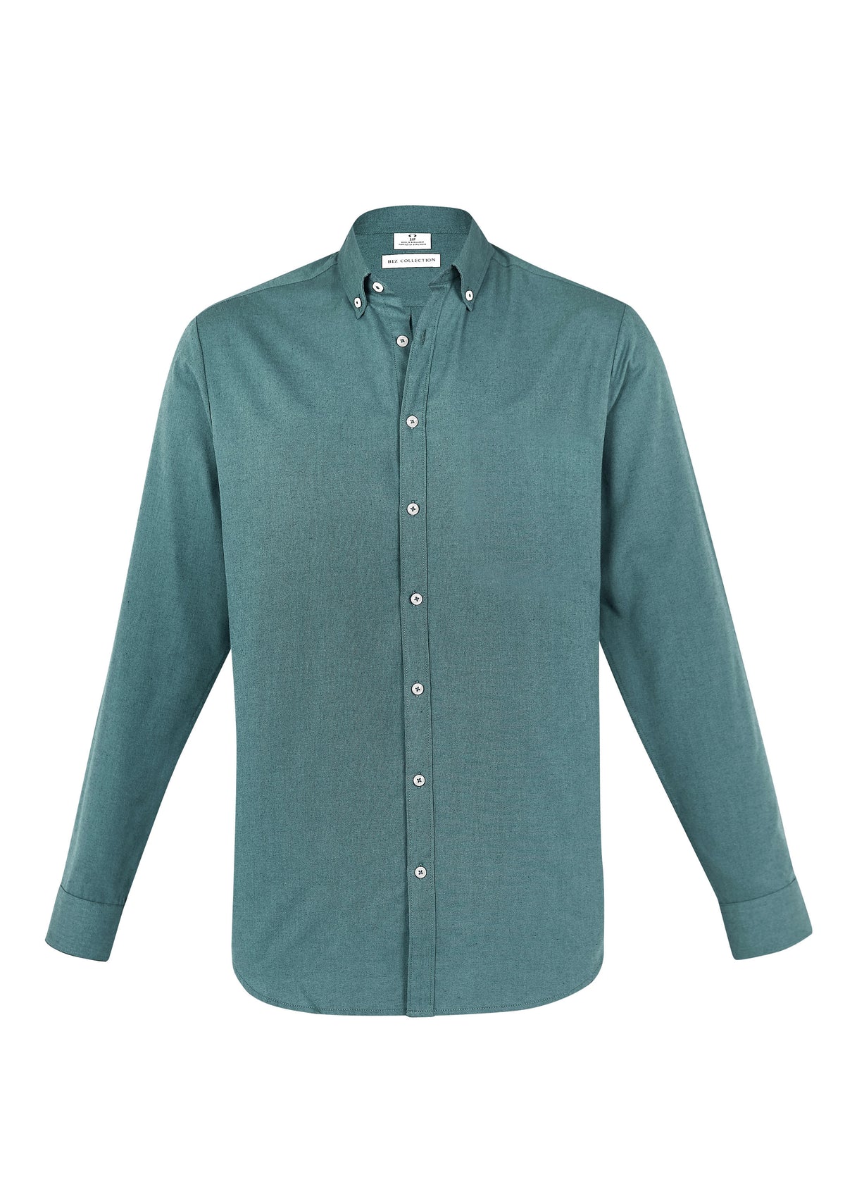 Memphis Mens Long Sleeve Shirt - Jasper Green - Front