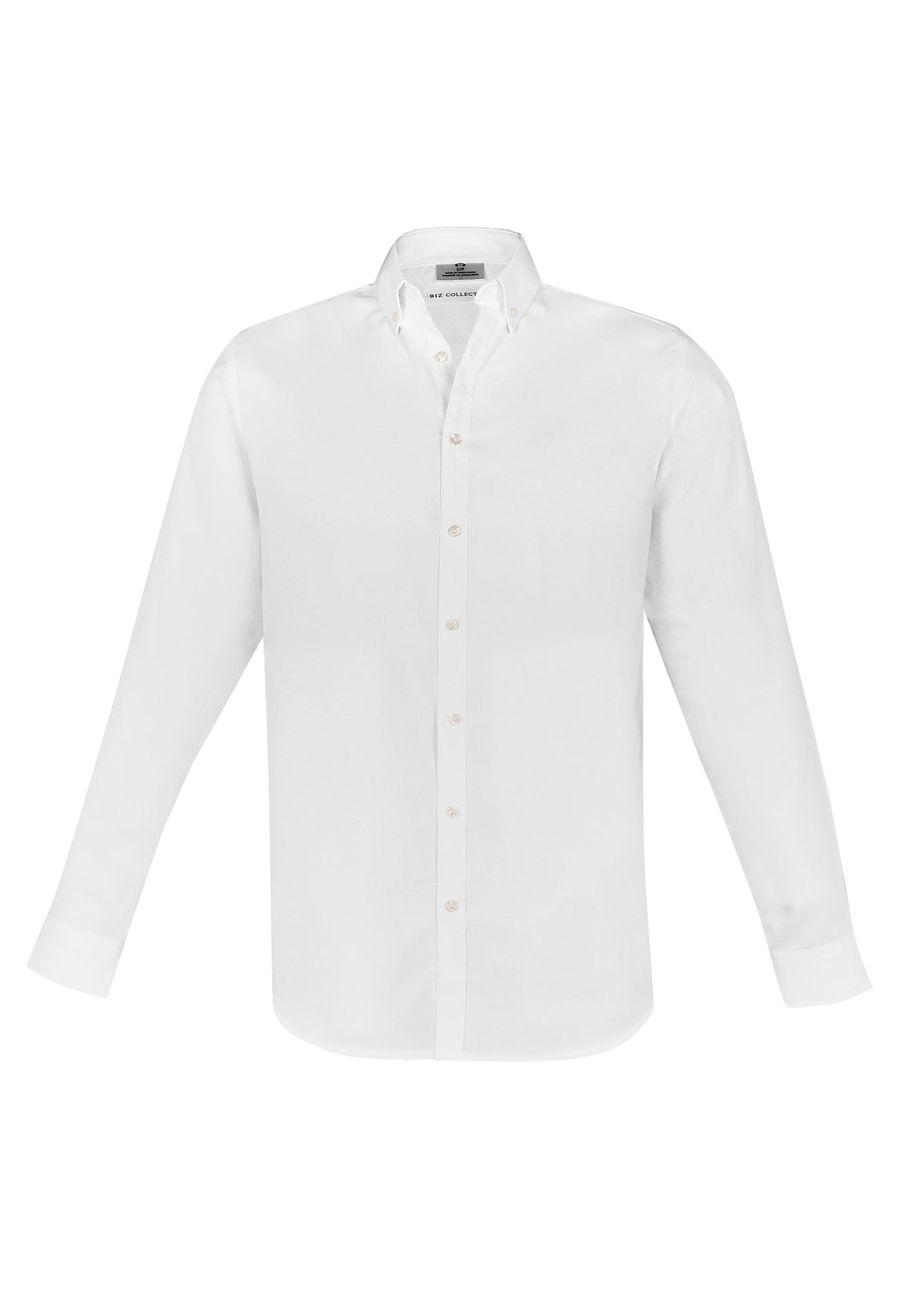 Memphis Mens Long Sleeve Shirt - White - Front