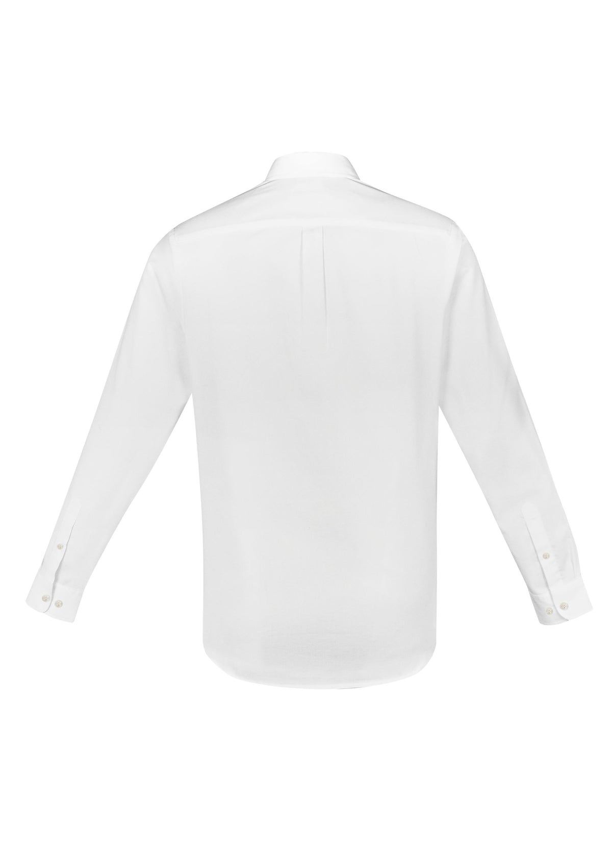 Memphis Mens Long Sleeve Shirt - White - Back
