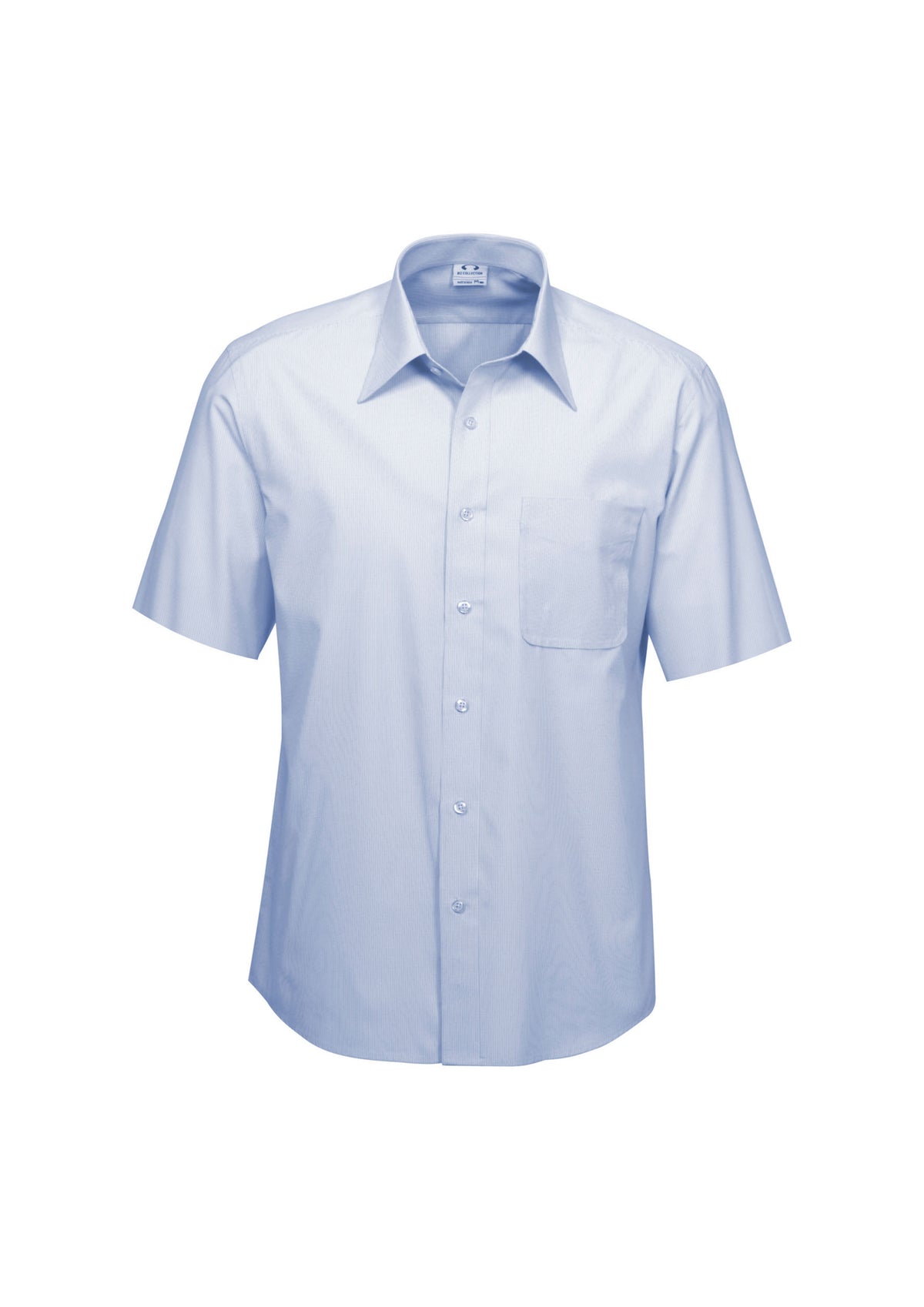 Ambassador Mens Short Sleeve Shirt - Blue - Front