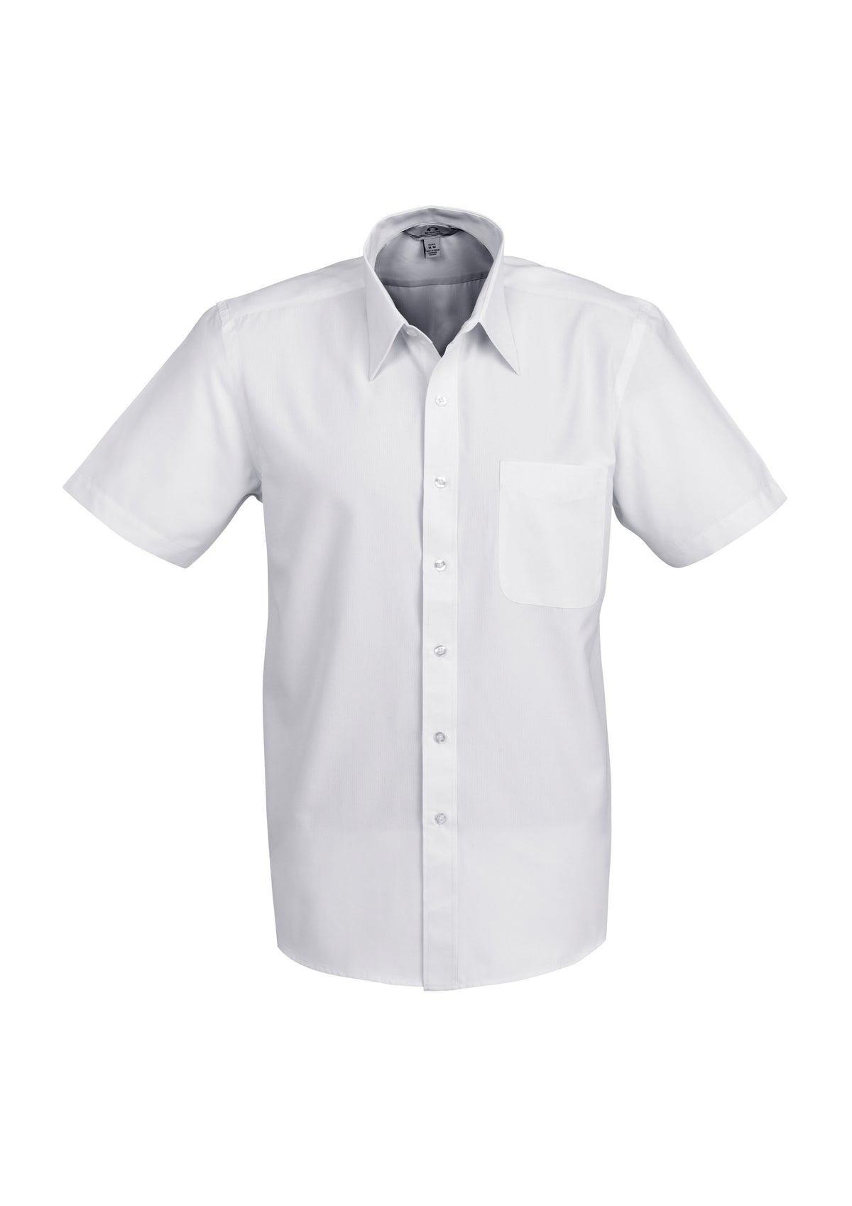 Ambassador Mens Short Sleeve Shirt - Silver Grey - Front