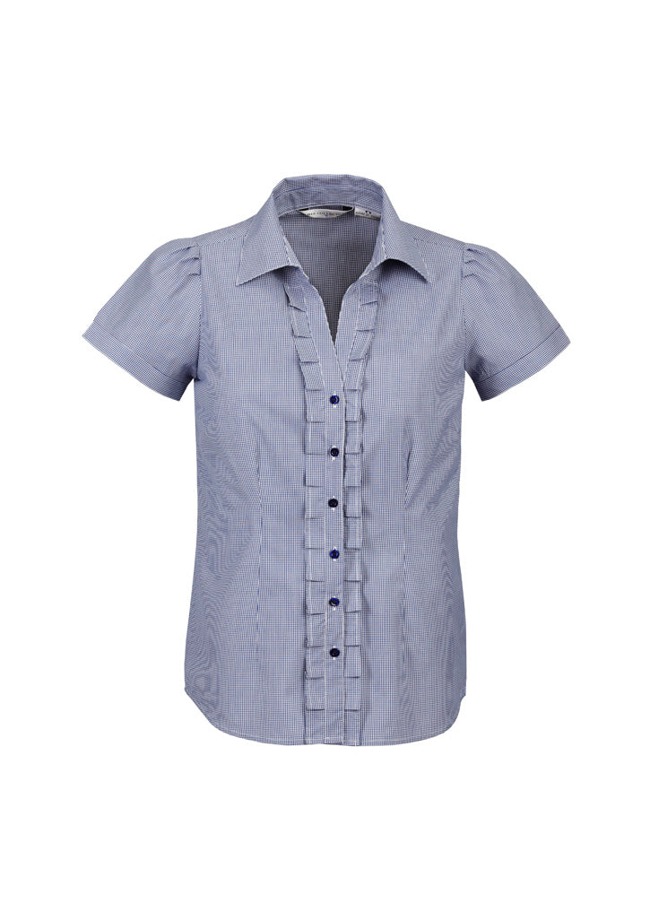 Edge Womens Short Sleeve Shirt - Blue - Front