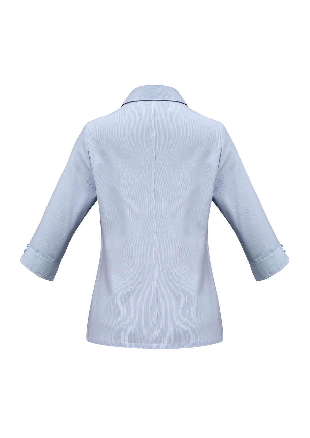 Ambassador Womens 3/4 Sleeve Shirt - Blue - Back