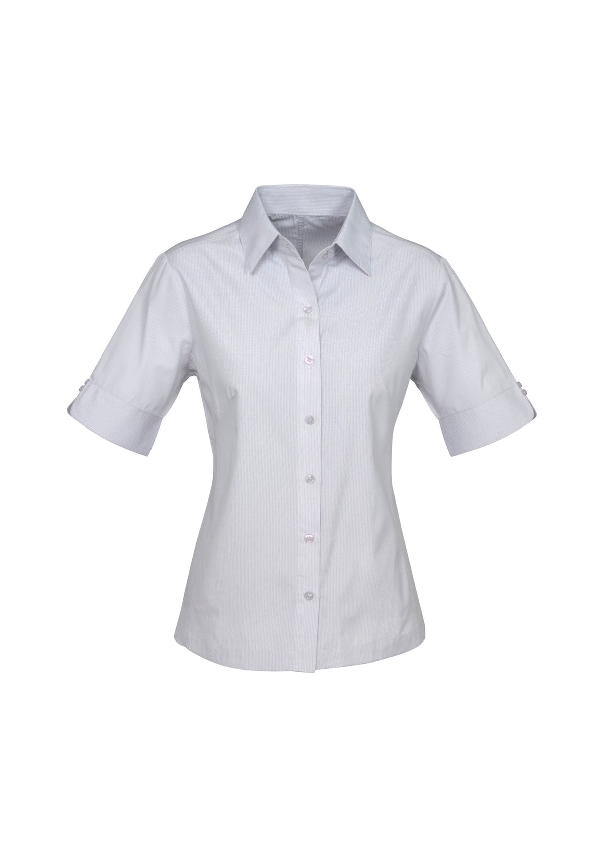 Ambassador Womens Short Sleeve - Silver Grey - Front