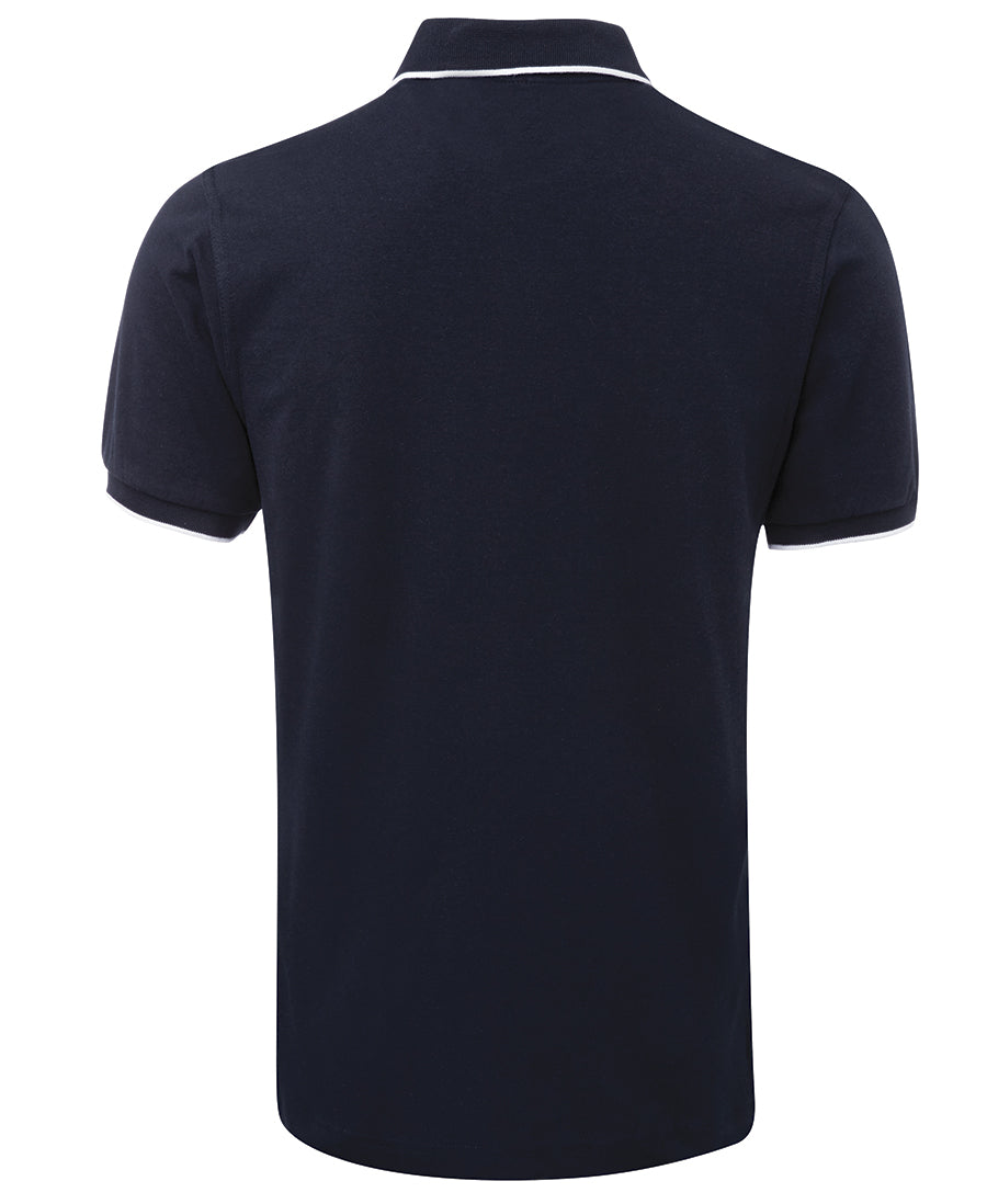 C of C Contrast Face Polo - Navy/White - Back
