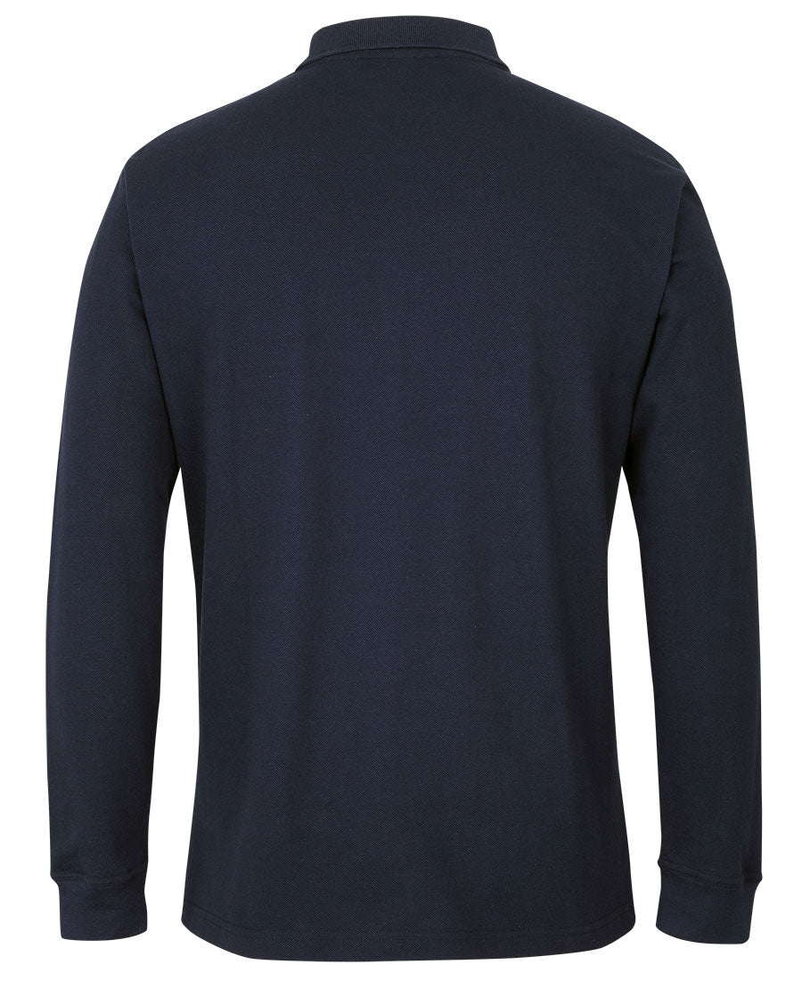 C of C L/S Pique Polo - Navy - Back