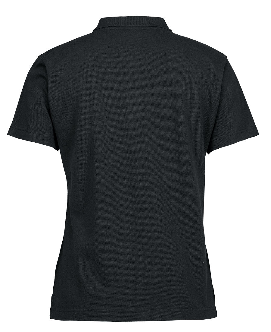 C Of C Ladies Pique Polo - Black - Back