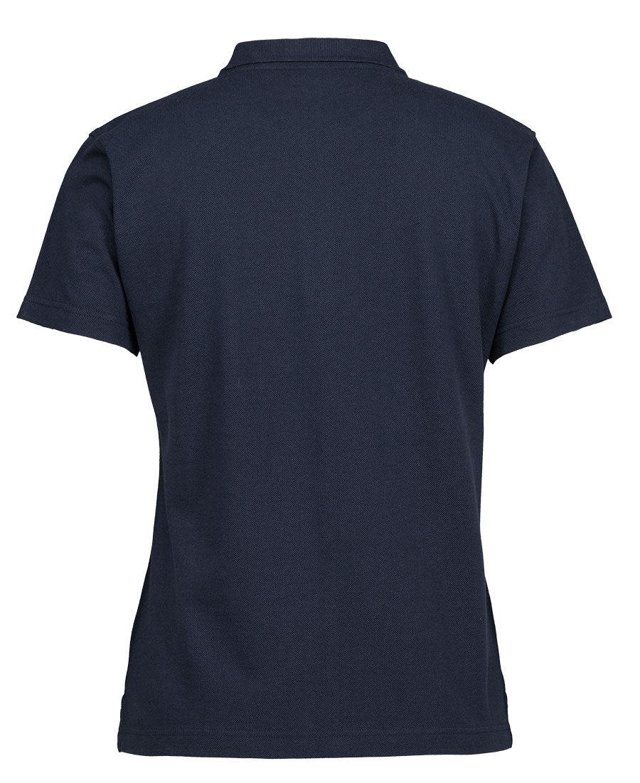 C Of C Ladies Pique Polo - Navy - Back