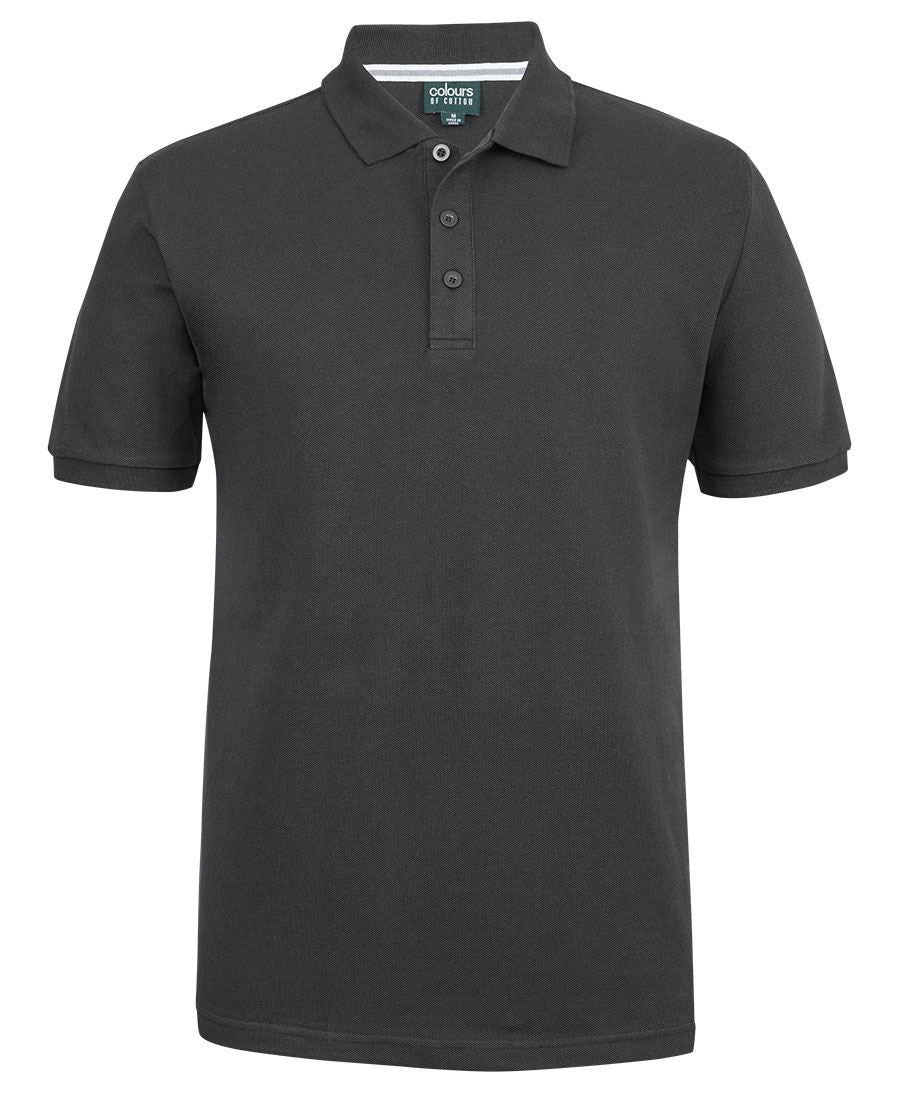 C of C Pique Polo - Gunmetal - Front
